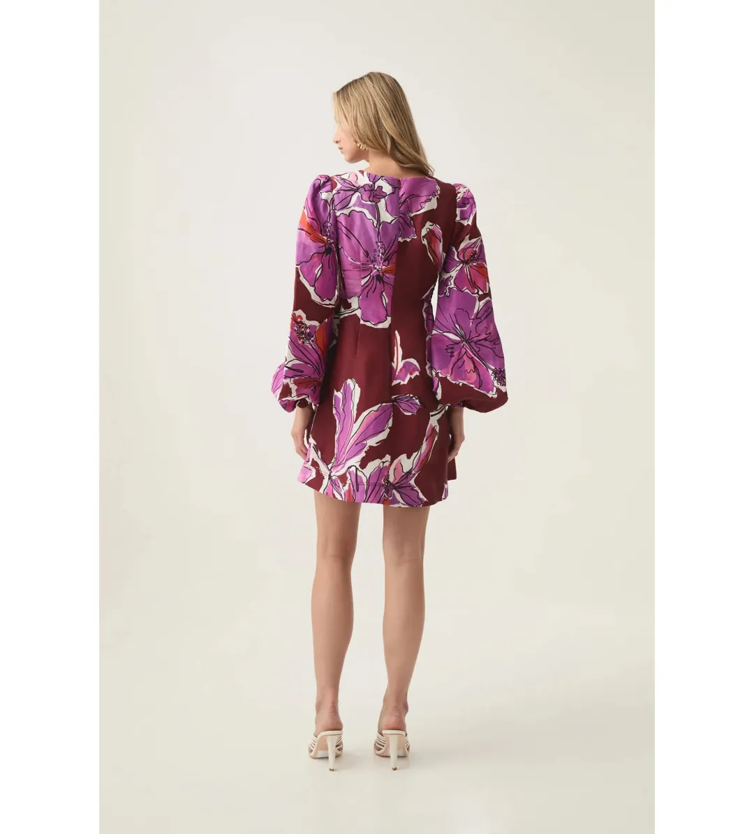 Aje Inflorescence Mini Dress in Bold Hibiscus Size AU 14 for rent on The Volte - main image