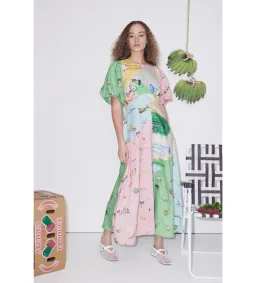 Alemais Jet Midi Dress Multi Size AU 12 for rent on The Volte - image 1