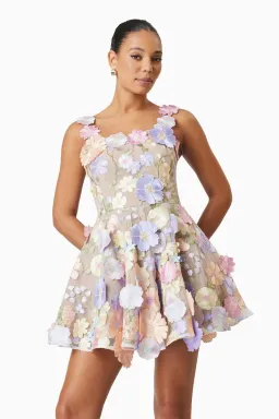 Elliatt Moana Mini Dress Floral Size M / AU 10 for rent on The Volte - image 6