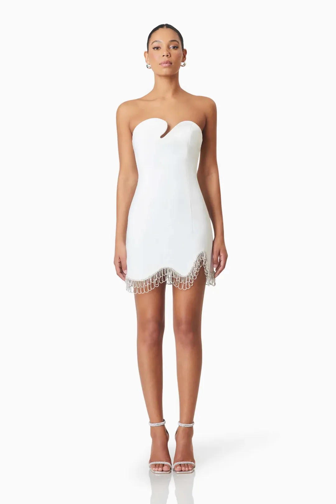 Elliatt Delia Party Mini Dress in White Size 8 for rent on The Volte - main image