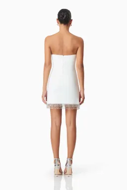Elliatt Delia Party Mini Dress in White Size 8 for rent on The Volte - image 3