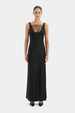 Sir the Label Dunya Lace Gown Black Size 2 / AU 10 for rent on The Volte - image 1
