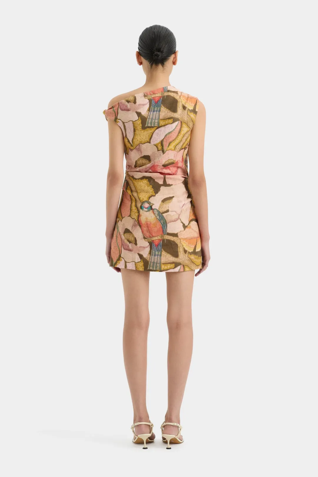Sir the Label Talulah Knot Mini Dress Sanderling Floral Size 4 / AU 14 for rent on The Volte - main image