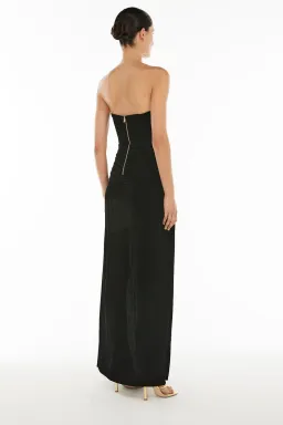 Manning Cartell Double Time Pleat Strapless Dress in Black Size 6 for rent on The Volte - image 3
