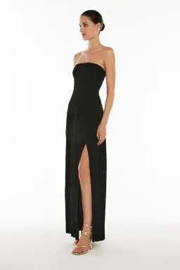 Manning Cartell Double Time Pleat Strapless Dress in Black Size 8 for rent on The Volte - image 2