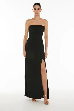 Manning Cartell Double Time Pleat Strapless in Black Size 10 for rent on The Volte - image 1