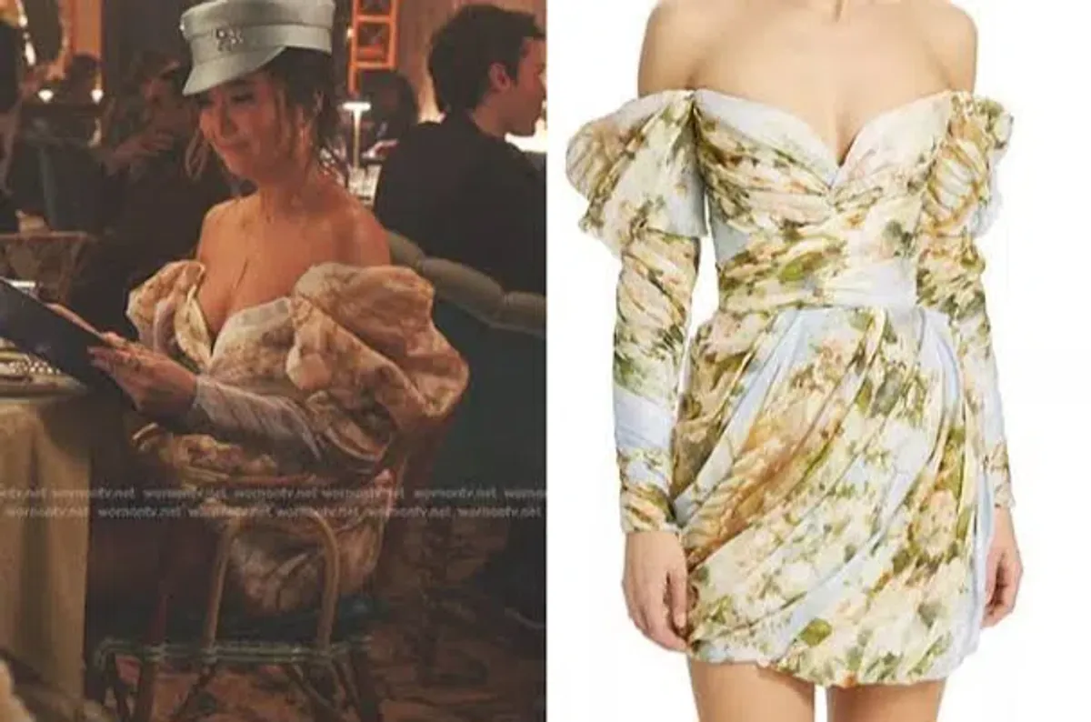 Zimmermann Luminosity Drape Mini Dress/ Emily in Paris Dress 00 - Image 6