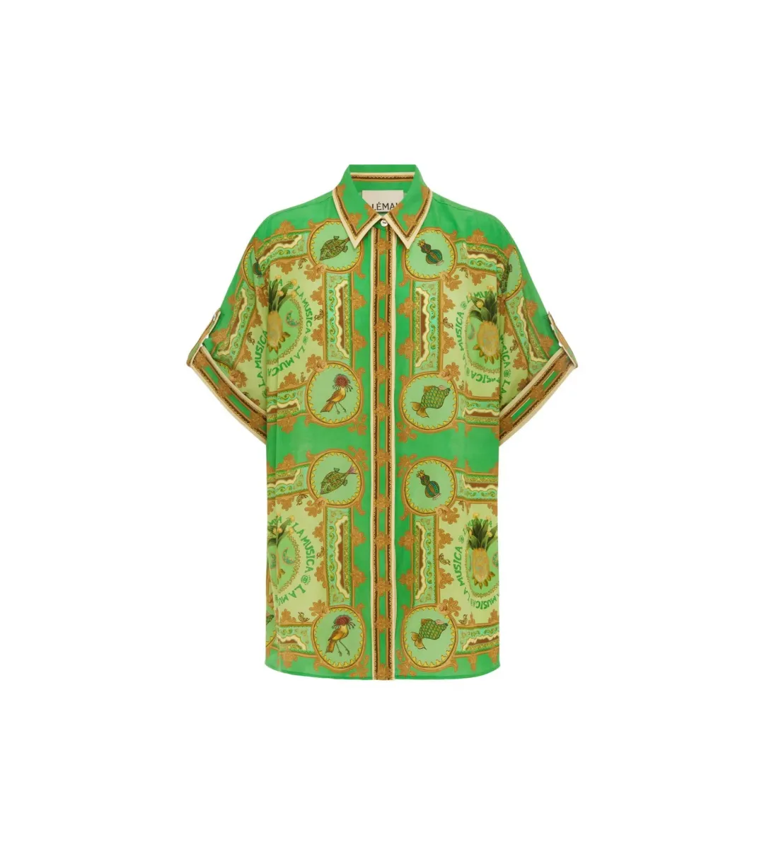 Alémais La Musica Silk Shirt and Pant Green Size AU 16 for rent on The Volte - main image