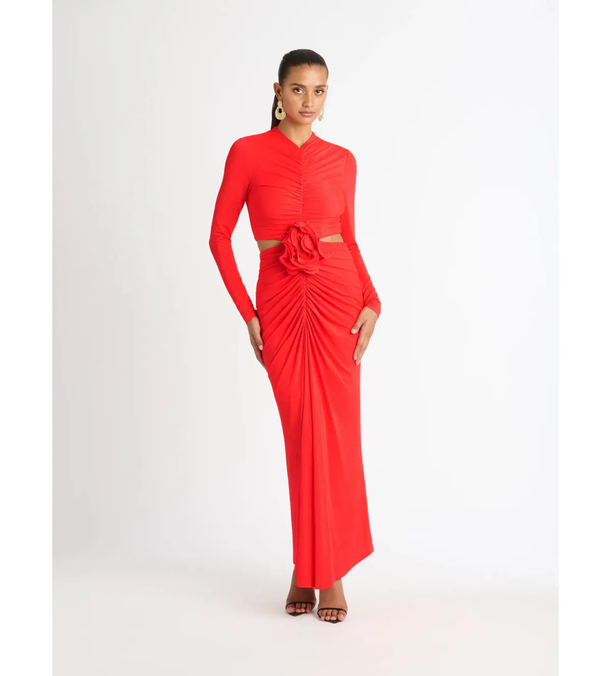 Sheike Signature Maxi Dress Red Size AU 10 - Image 1