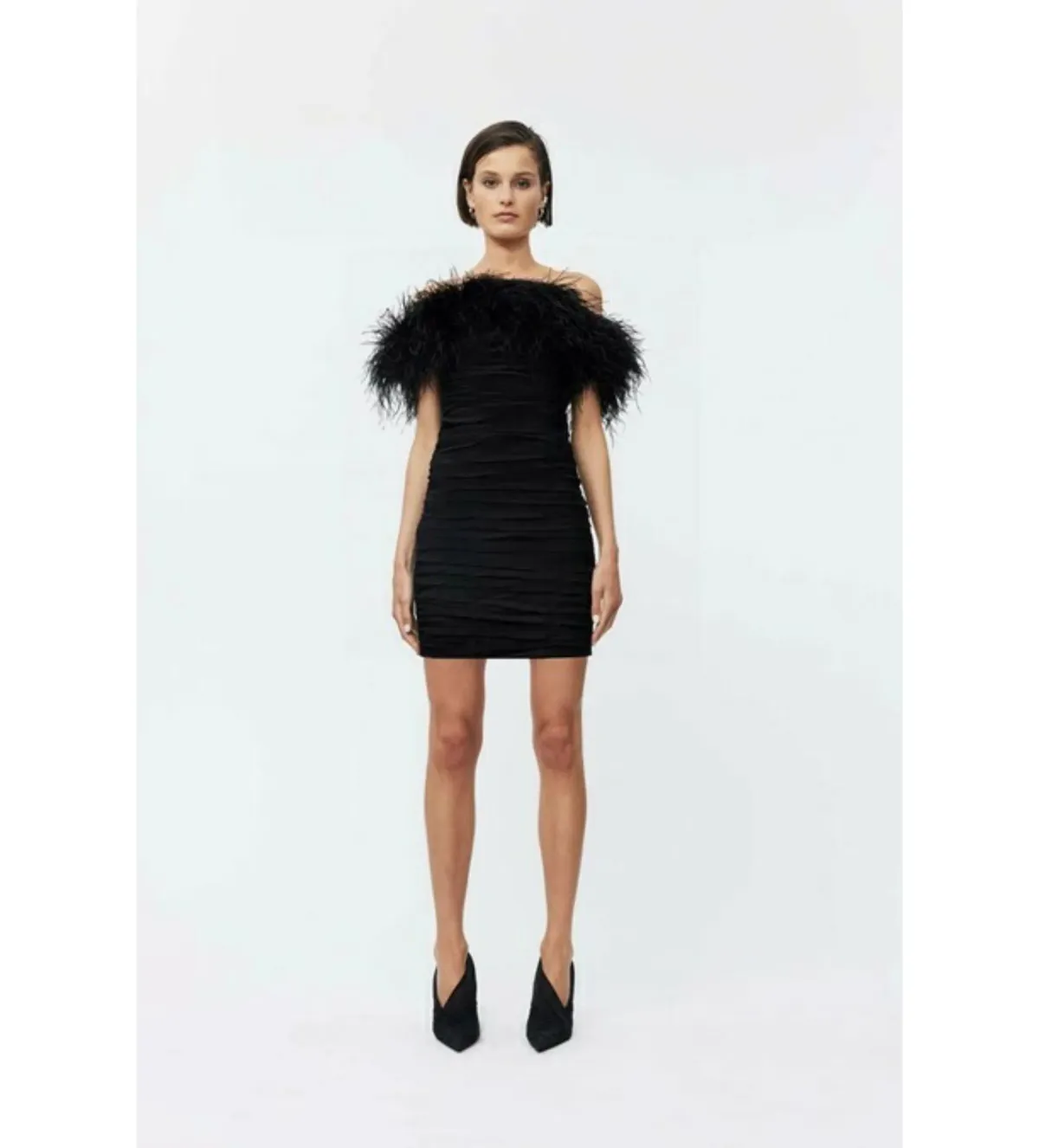 Rachel Gilbert Zion Mini Dress in Black Size 1/AU8 for rent on The Volte - main image