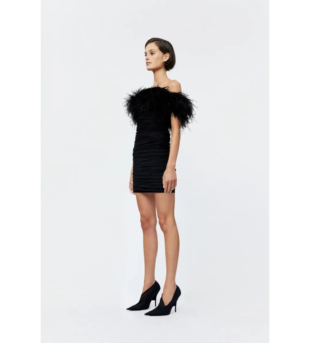 Rachel Gilbert Zion Mini Dress in Black Size 1/AU8 for rent on The Volte - main image