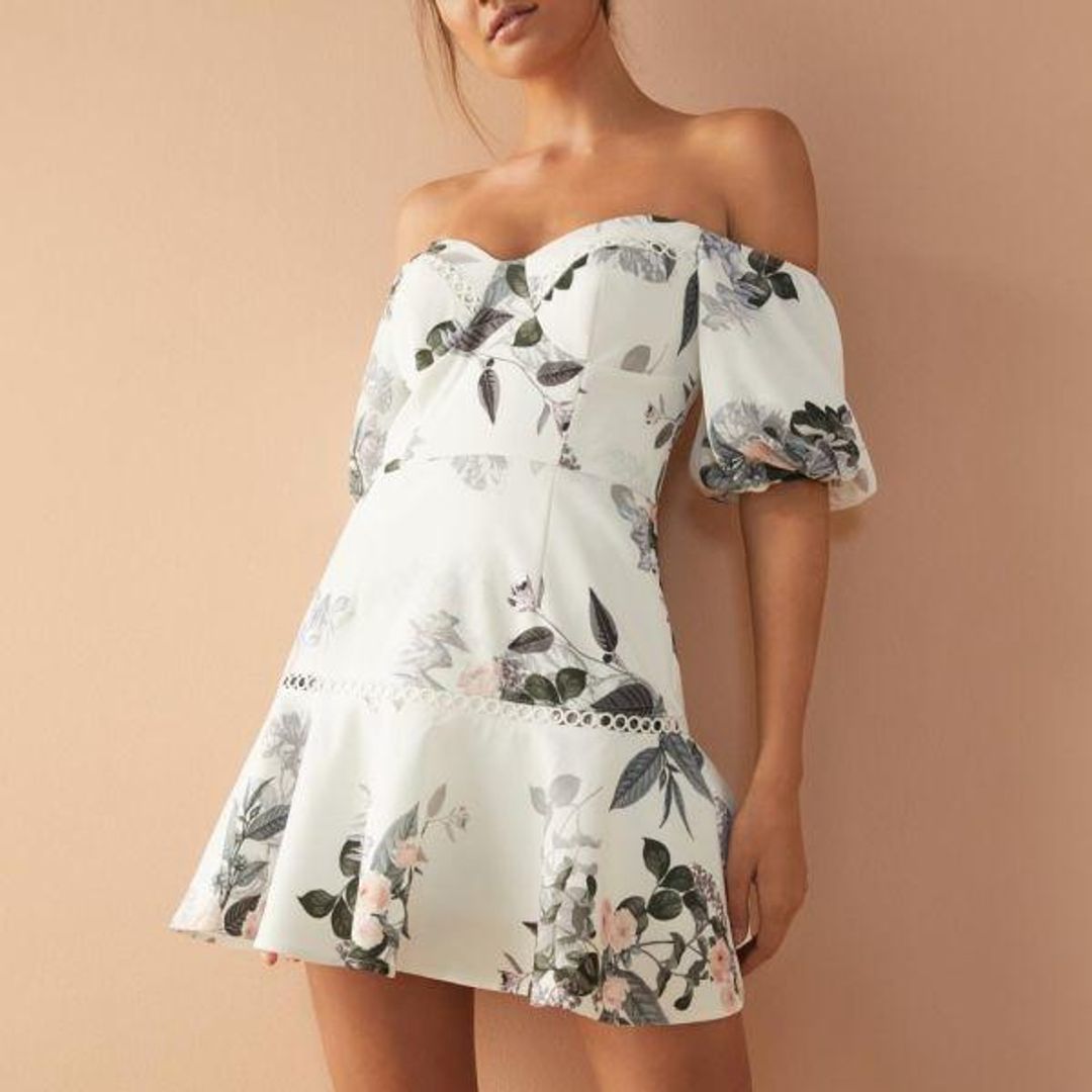 Sheike Floral Whispers Dress for rent on The Volte - main image