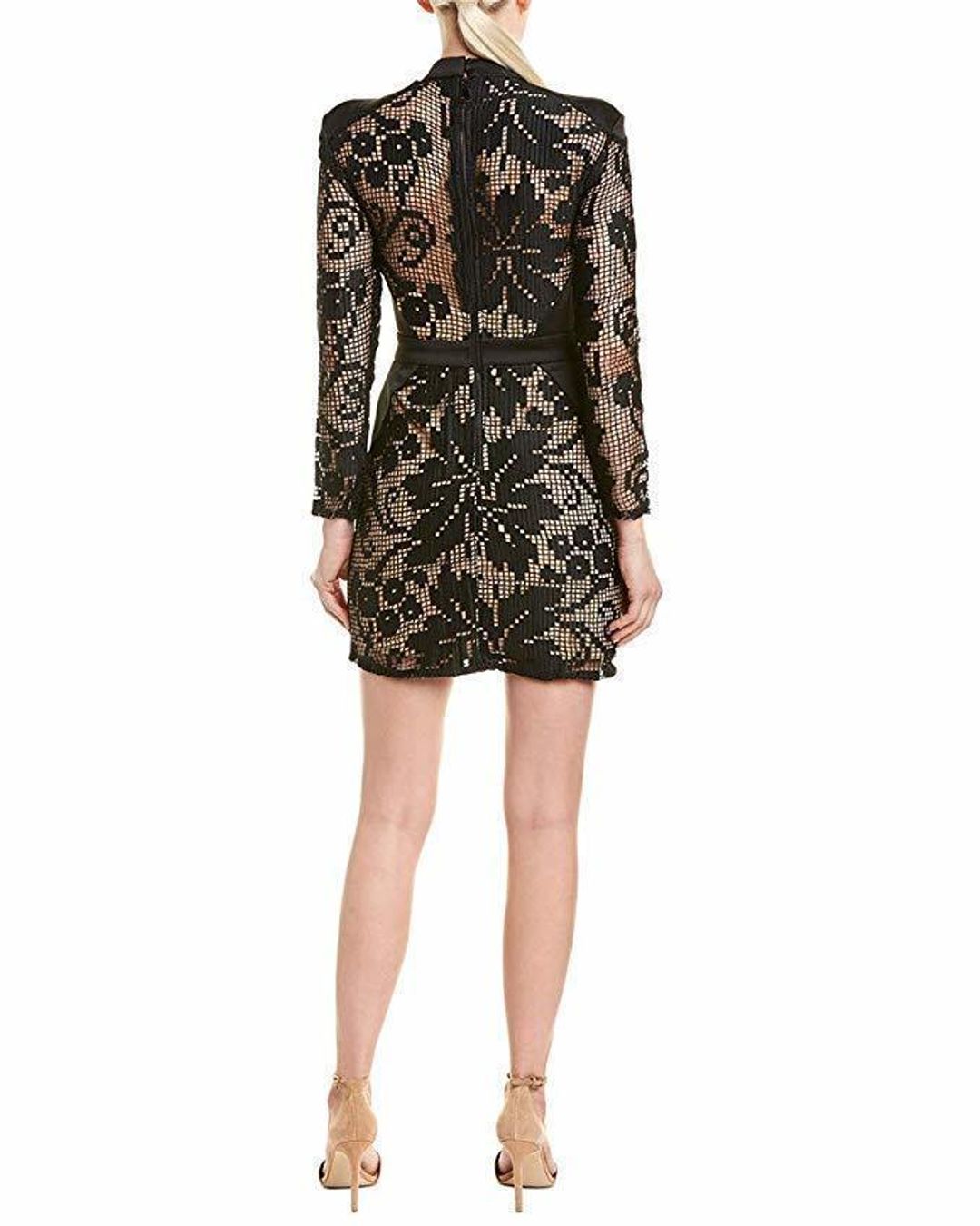 Elliat Womens Muse Party Black Lace Dress Size 12 for rent on The Volte - main image