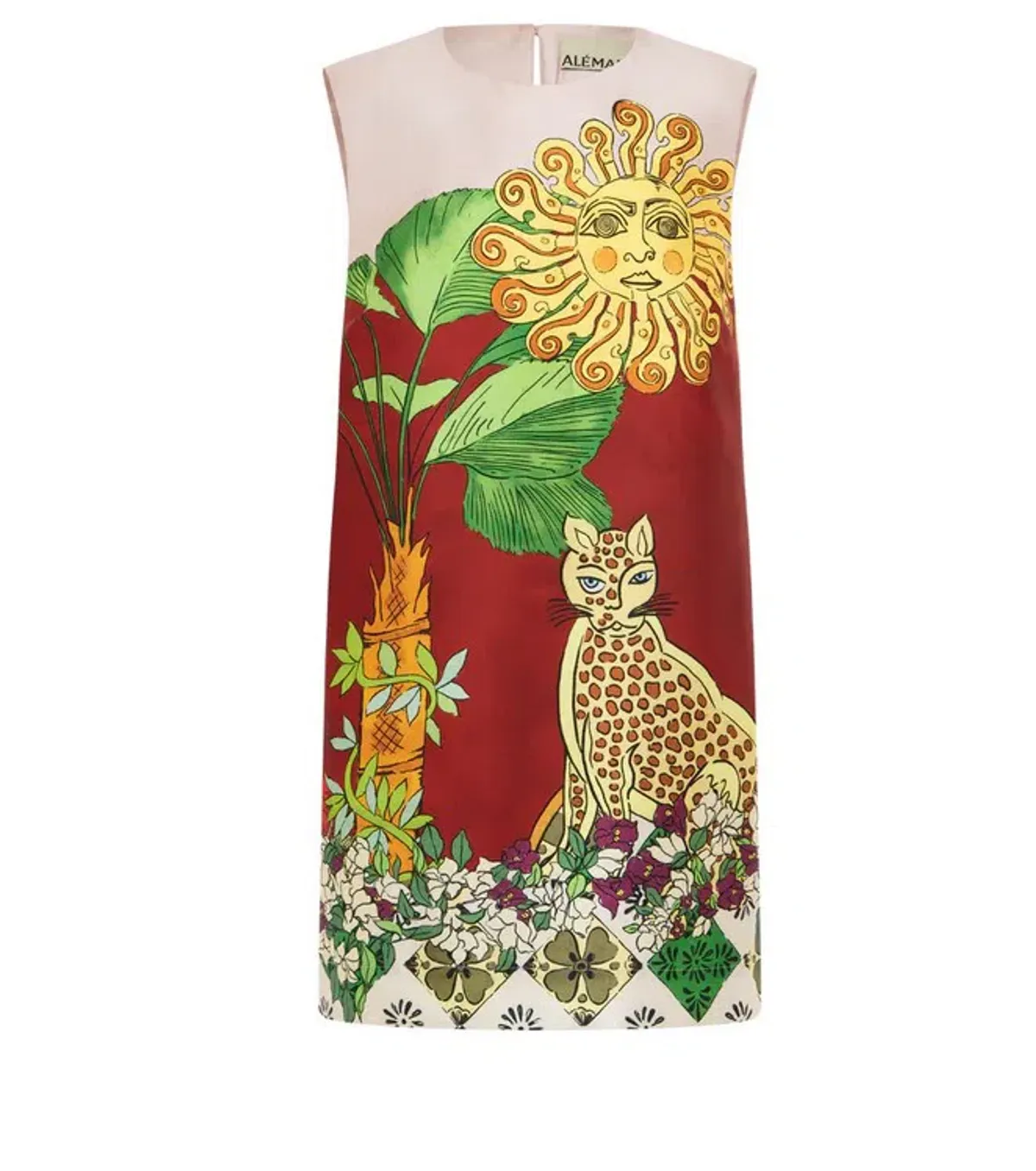 Alémais Tiger Mini Dress Multi Size AU 14 - Image 3