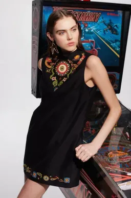 Alémais Bingo Mini Dress Black Size 12 for rent on The Volte - image 2