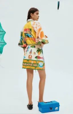 Alémais Paradiso Mini Dress Print Size 14 for rent on The Volte - image 3
