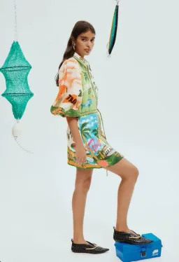 Alémais Paradiso Mini Dress Print Size 14 for rent on The Volte - image 4