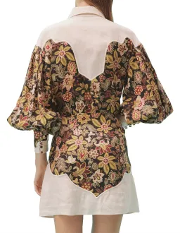Alémais Isabella Panel Mini Dress Floral Multi Size 14 for rent on The Volte - image 3
