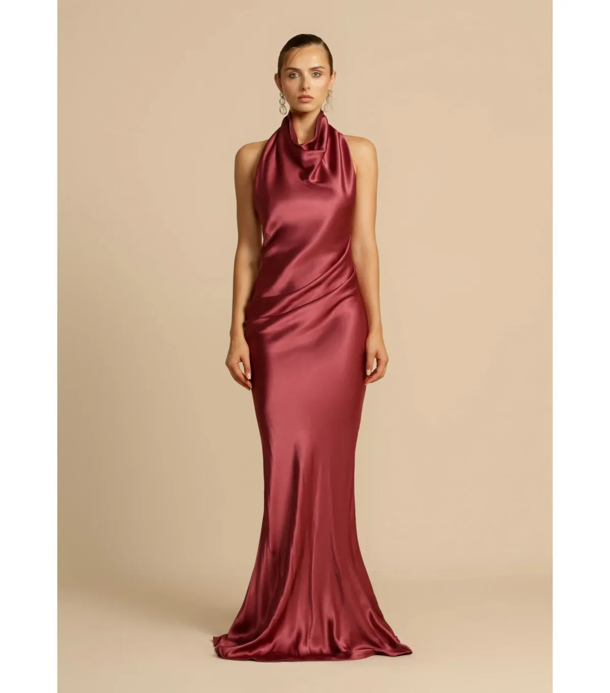 Arcina Ori Gaia Dress Rich Plum Hue Size AU 8 - Image 1