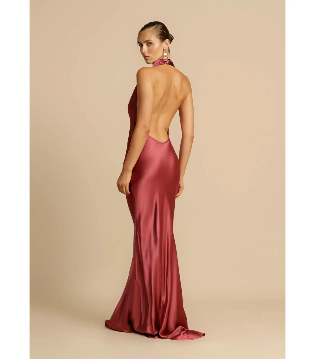 Arcina Ori Gaia Dress Rich Plum Hue Size AU 8 for rent on The Volte - main image