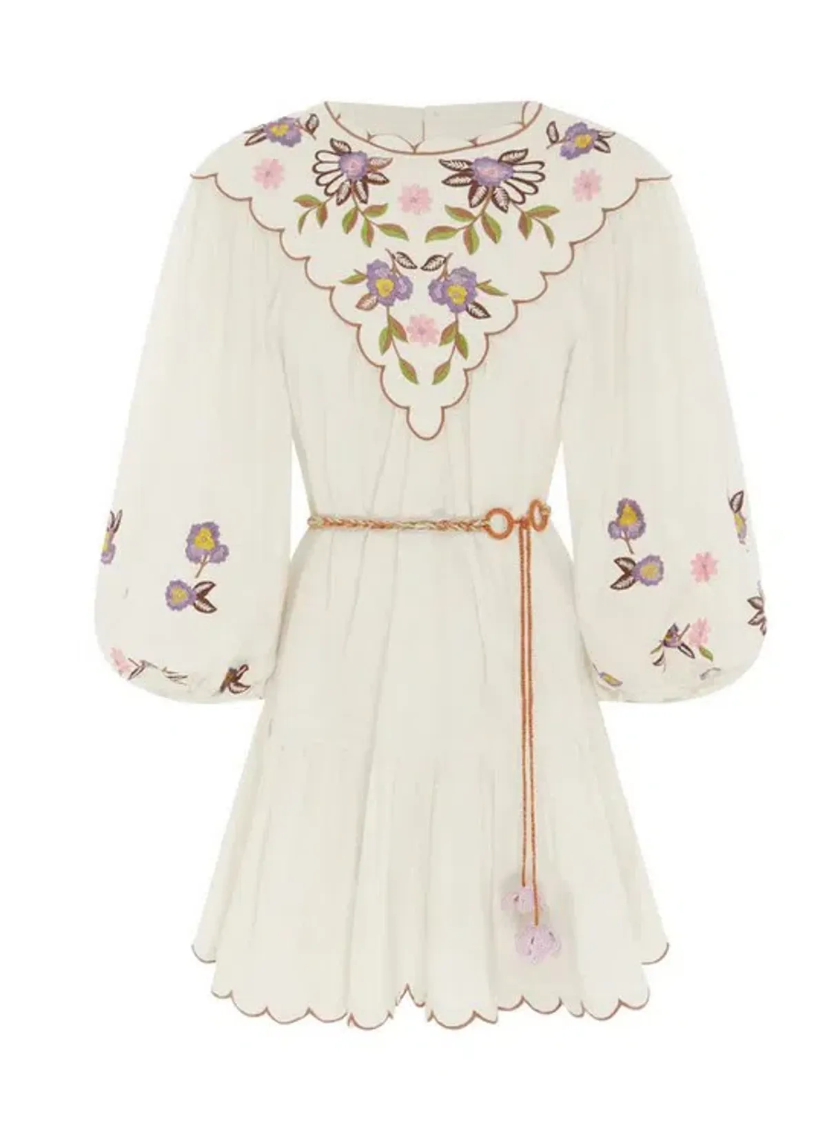 Alémais Nelly Embroidered Mini Dress Floral Size AU 16 - Image 4