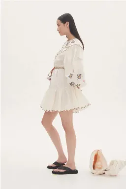 Alémais Nelly Embroidered Mini Dress Floral Size AU 16 for rent on The Volte - image 3