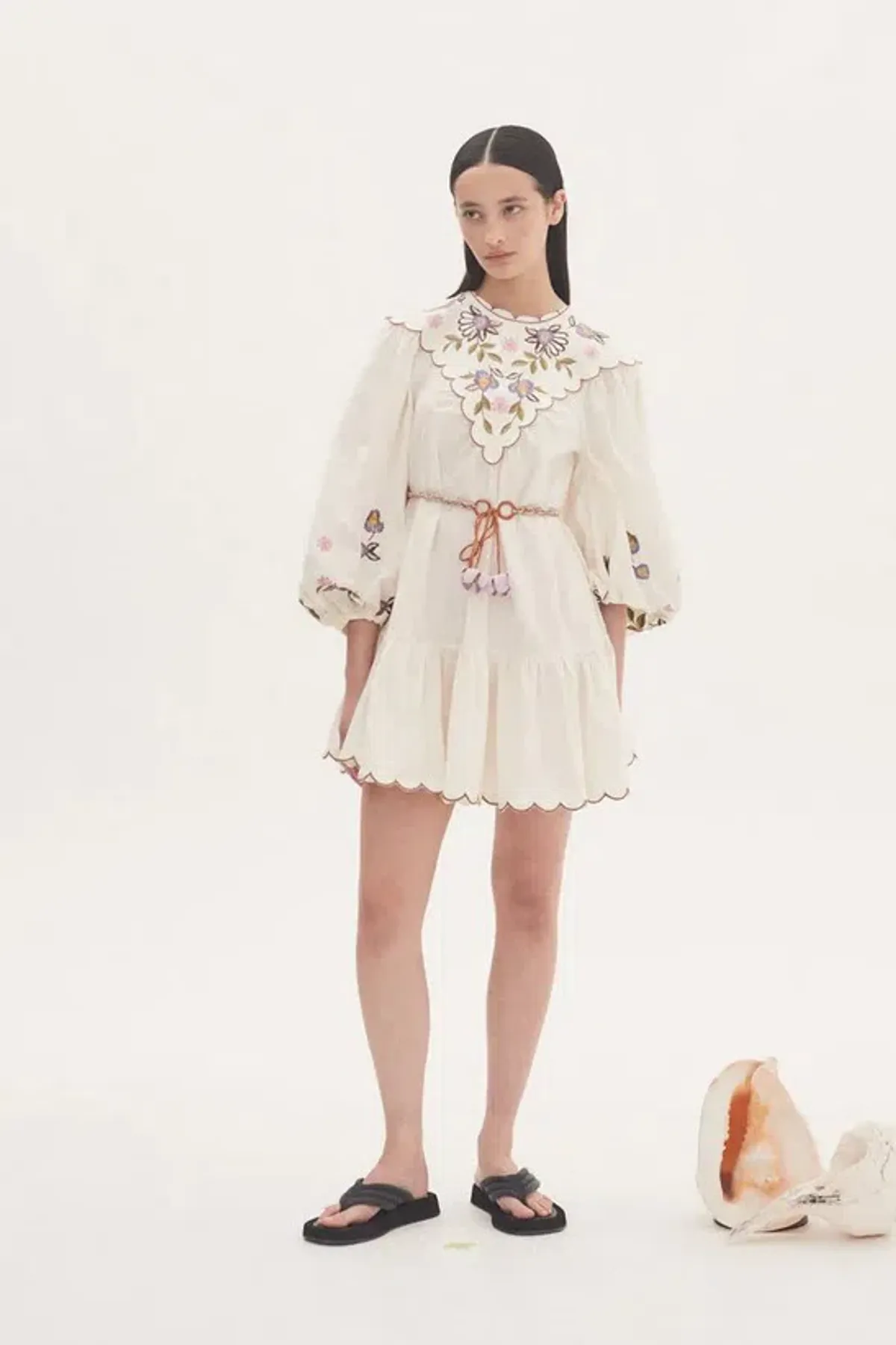 Alémais Nelly Embroidered Mini Dress Floral Size AU 16 - Image 1