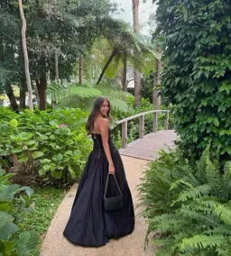 Aje Violette Bubble Hem Maxi Dress Black Size AU 14 for rent on The Volte - image 7