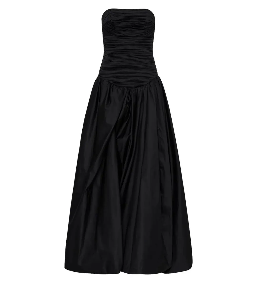 Aje Violette Bubble Hem Maxi Dress Black Size AU 10 for rent on The Volte - main image
