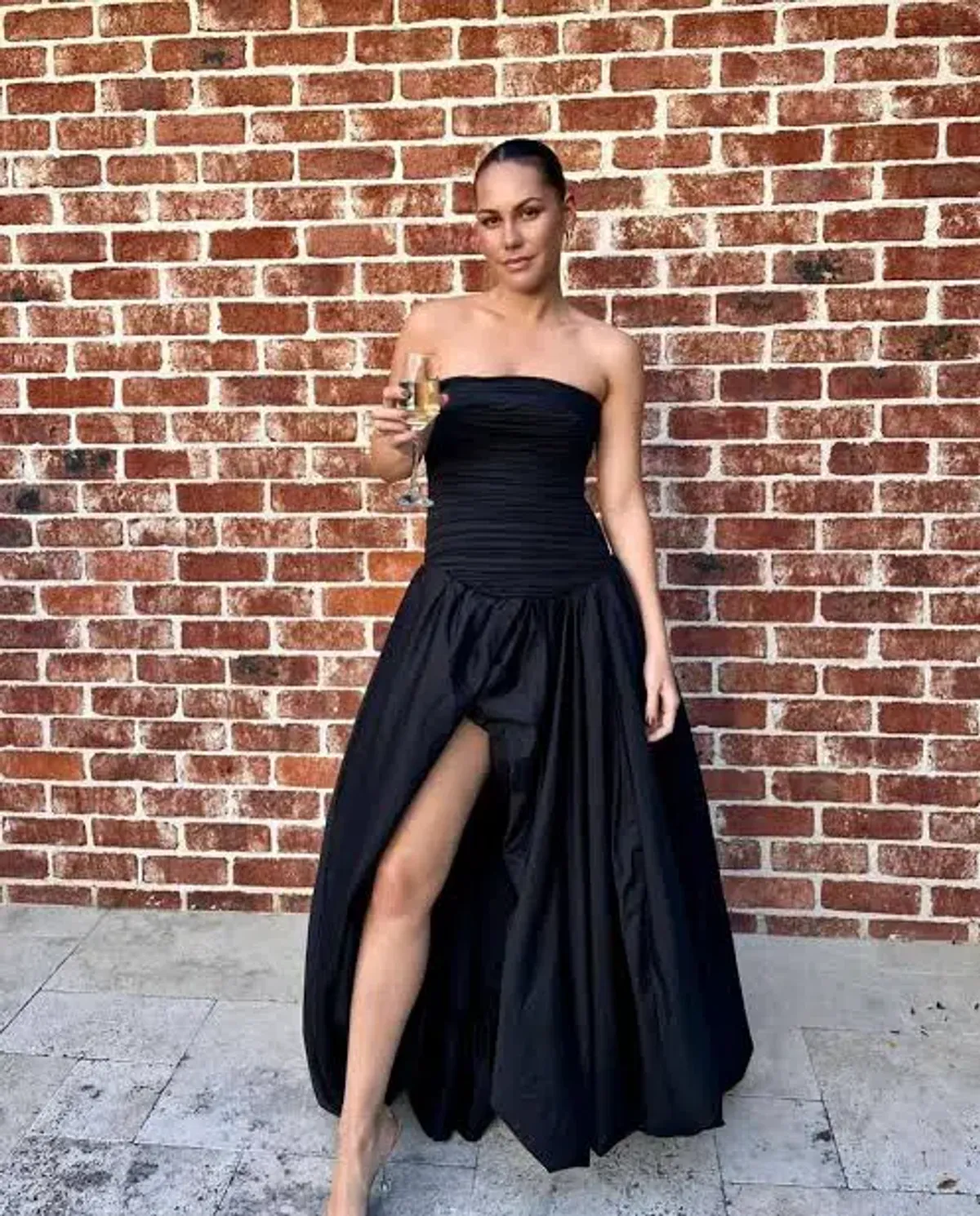 Aje Violette Bubble Hem Maxi Dress Black Size AU 10 - Image 5