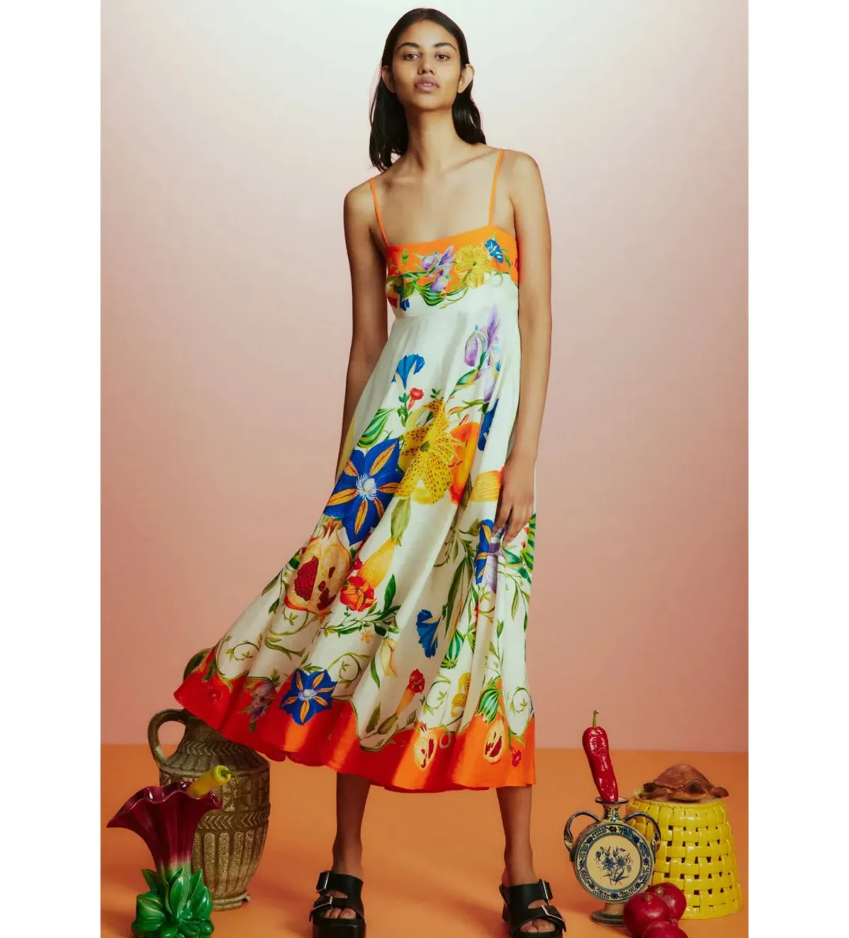 Alemais Flores Sundress Multi Size AU 12 - Image 1