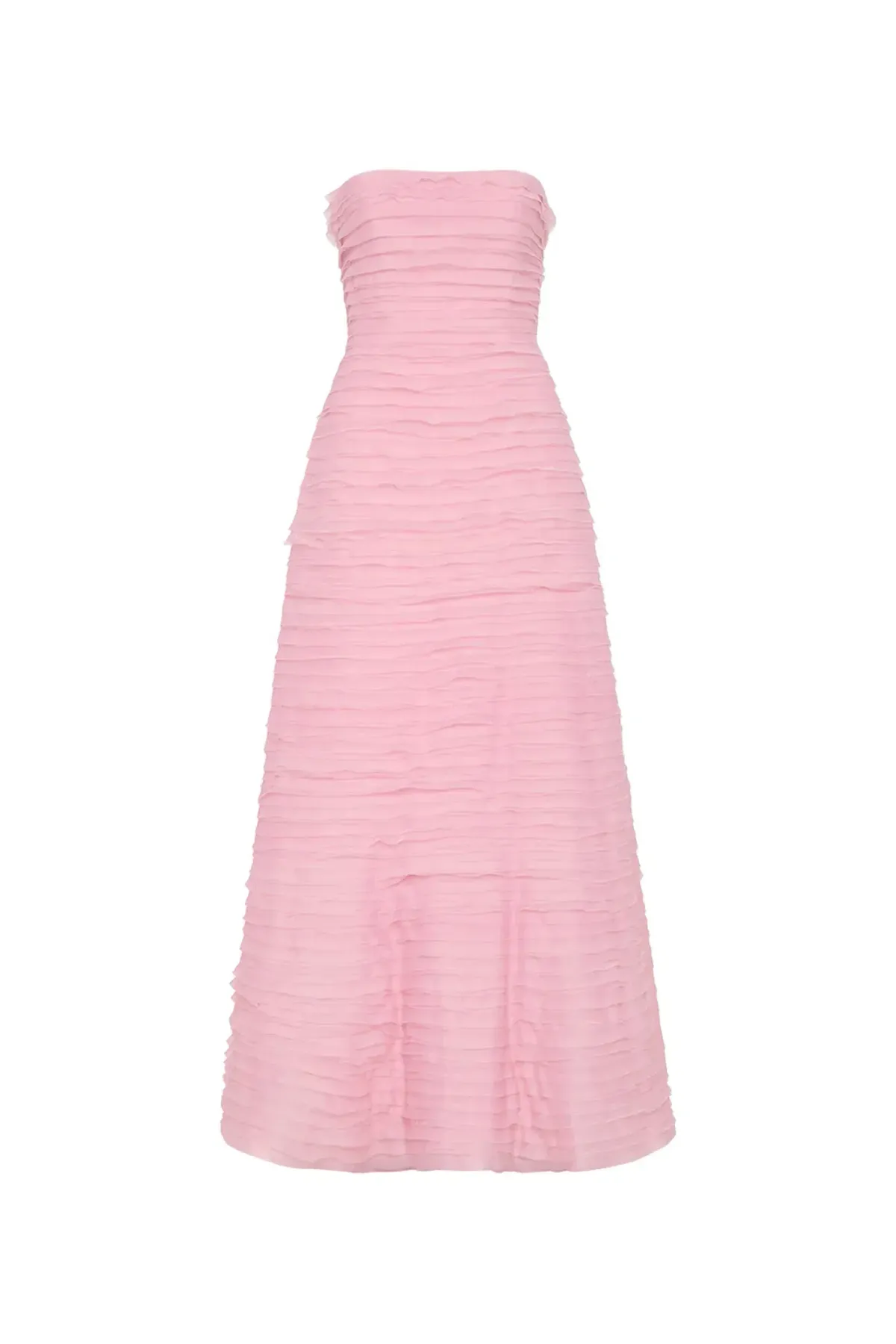 Aje Soundscapes Maxi Dress in Chalk Pink Size 6 - Image 4