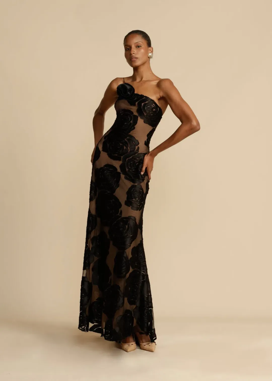 Arcina Ori Marcella Dress Black Size L / AU 12 for rent on The Volte - main image