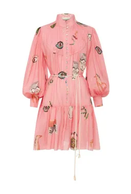Alémais Cleo Mini Dress Pink Size 8 for rent on The Volte - image 3
