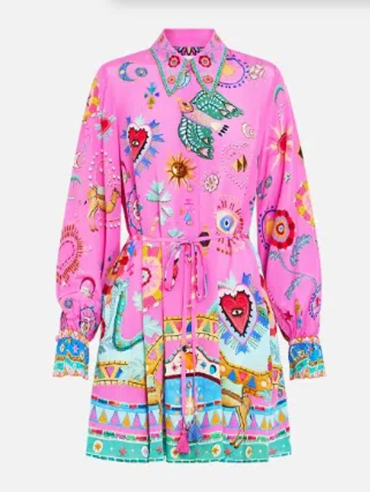 Camilla Shift Shirt Dess Rainbow Roads Size XS/Au 8 - Image 4