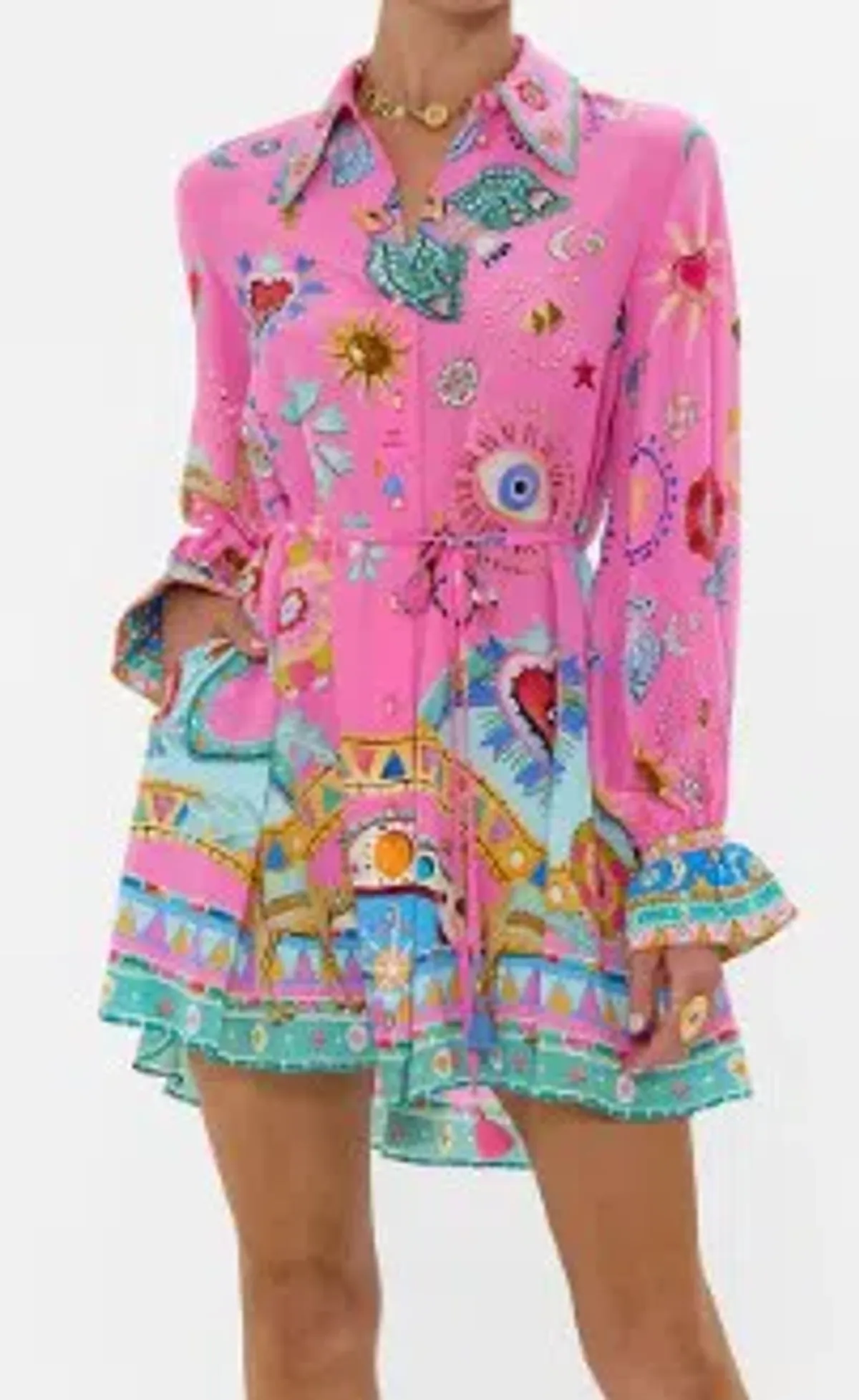 Camilla Shift Shirt Dess Rainbow Roads Size XS/Au 8 - Image 2