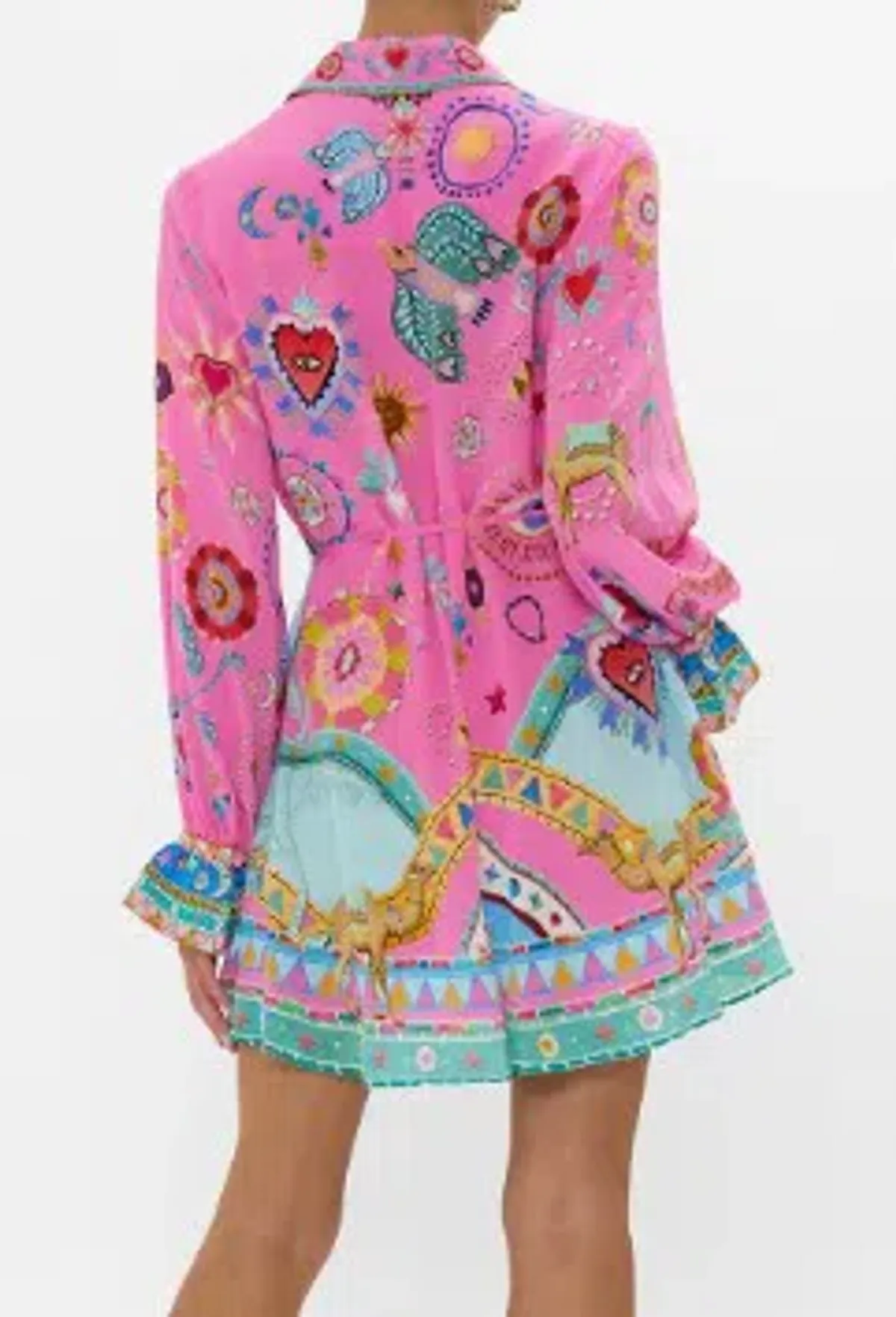 Camilla Shift Shirt Dess Rainbow Roads Size XS/Au 8 - Image 3