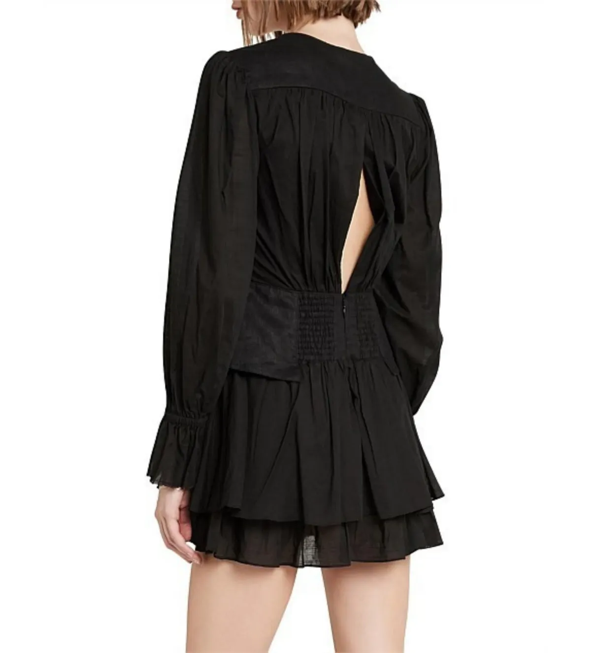 Aje Hanneli Mini Dress Black Size 6 - Image 2