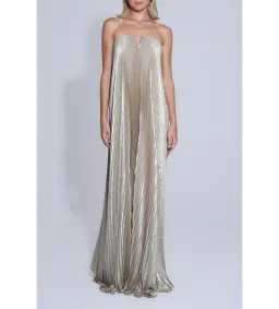 Lidee Black Tie Gown Gold ShimmerSize 8 for rent on The Volte - image 2