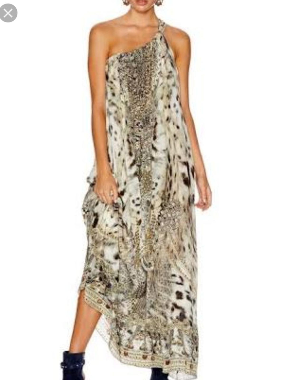 Camilla Espiritu Drawstring Dress Leopard - Image 1