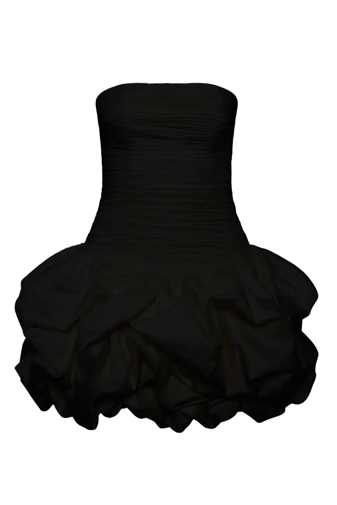 Aje Violette Bubble Hem Mini Dress Black Size 6 for rent on The Volte - main image
