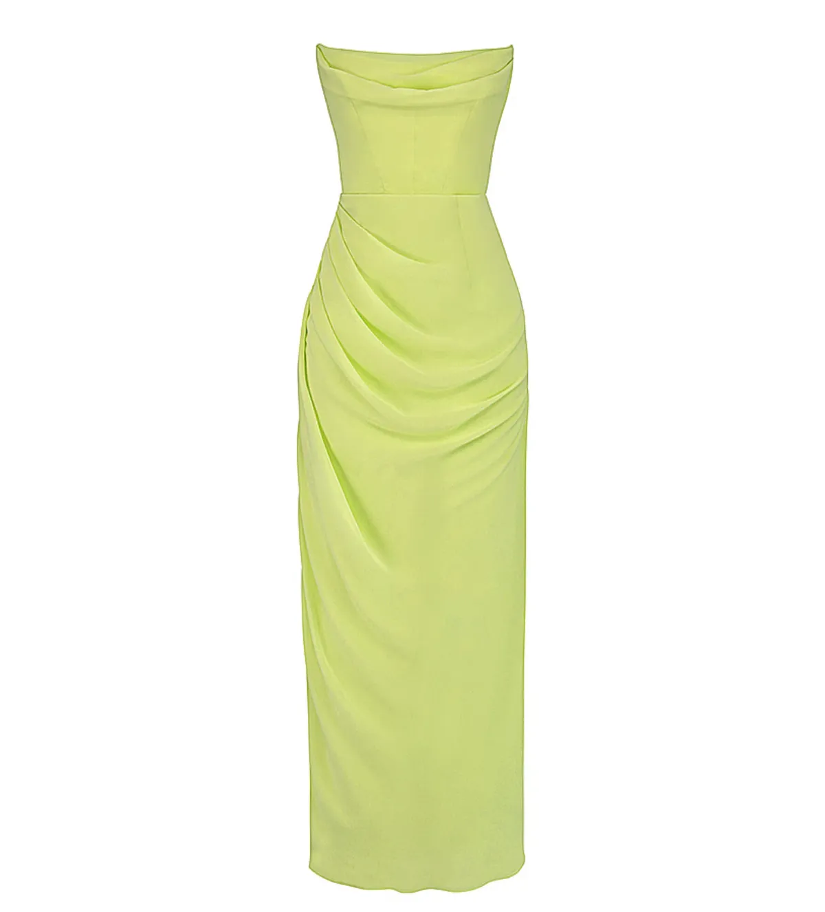 House of CB Adriene Lime Strapless Gown Lime Size L/Au 12 - Image 4