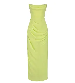 House of CB Adriene Lime Strapless Gown Lime Size L/Au 12 for rent on The Volte - image 4