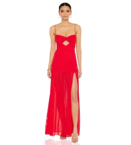 Nookie Monroe Maxi Dress Red Size XS/Au 6 for rent on The Volte - image 1
