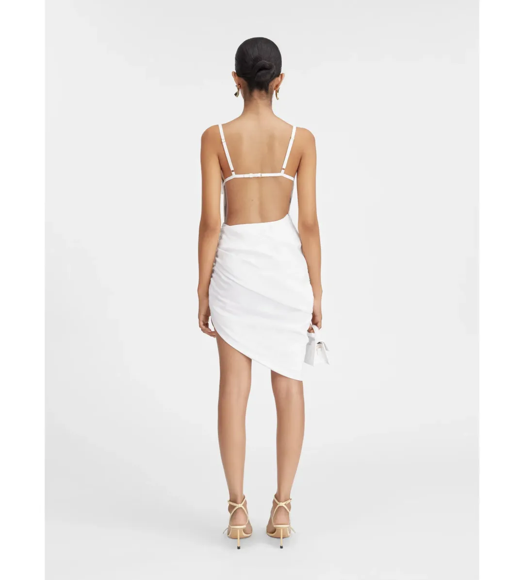 Jacquemus La Robe Saudade Mini Dress White Size XS/AU 6 for rent on The Volte - main image