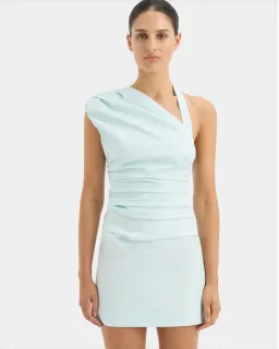 Sir the Label The Azul Gathered Mini Dress in Ice Blue Size 1 / AU 8 for rent on The Volte - image 5