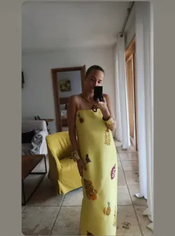 Alemais Diamond Dancer Midi Dress Yellow Size 10 for rent on The Volte - image 6