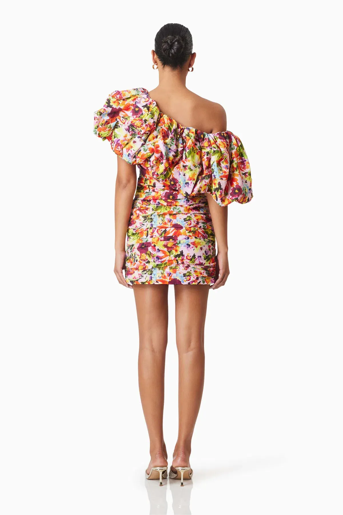 Elliatt Elira Printed Mini Dress Floral Size 10 - Image 3