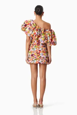 Elliatt Elira Printed Mini Dress Floral Size 10 for rent on The Volte - image 3