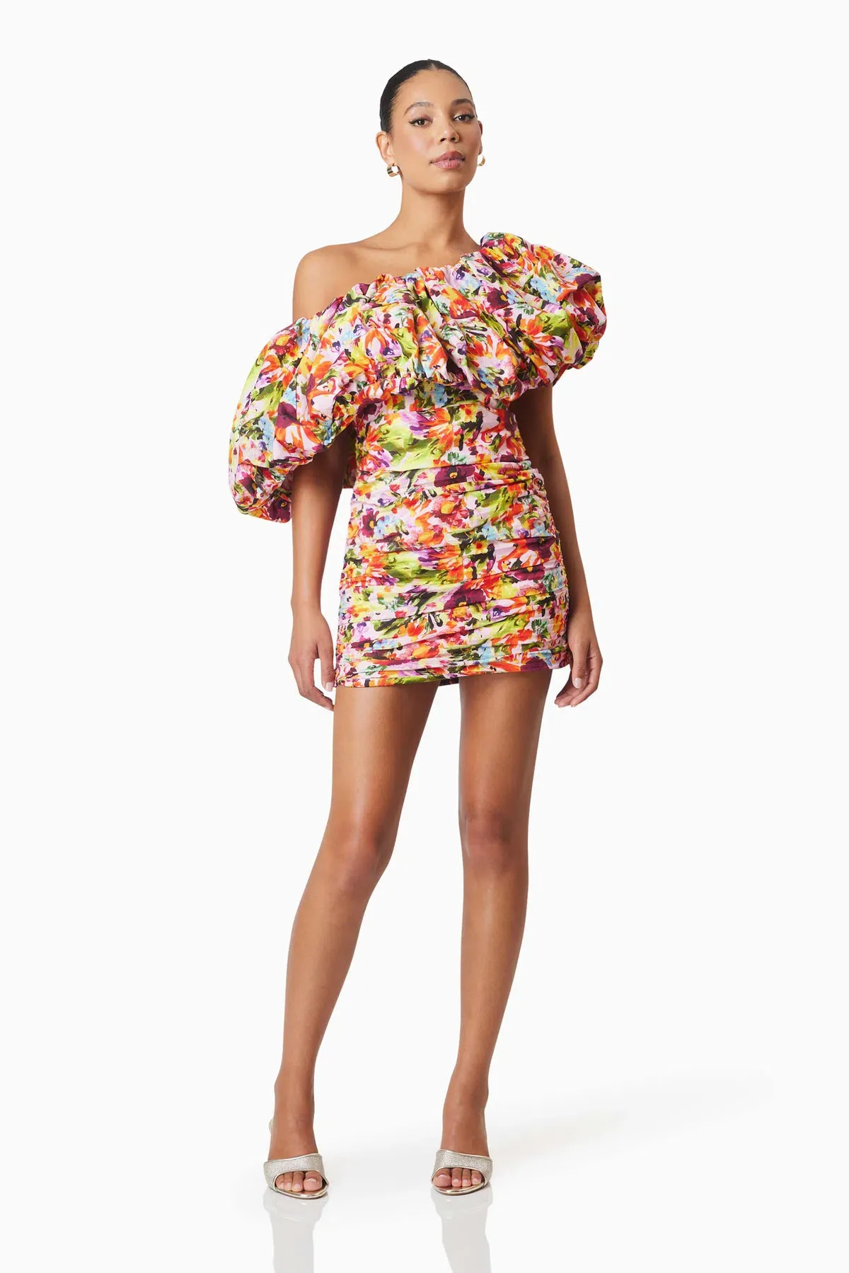 Elliat Ellira Printed Mini Dress Floral Size 12 - Image 2